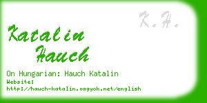 katalin hauch business card